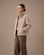 Oversized Bomberjacke mit Stehkragen fur Damen