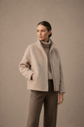 Oversized Bomberjacke mit Stehkragen fur Damen