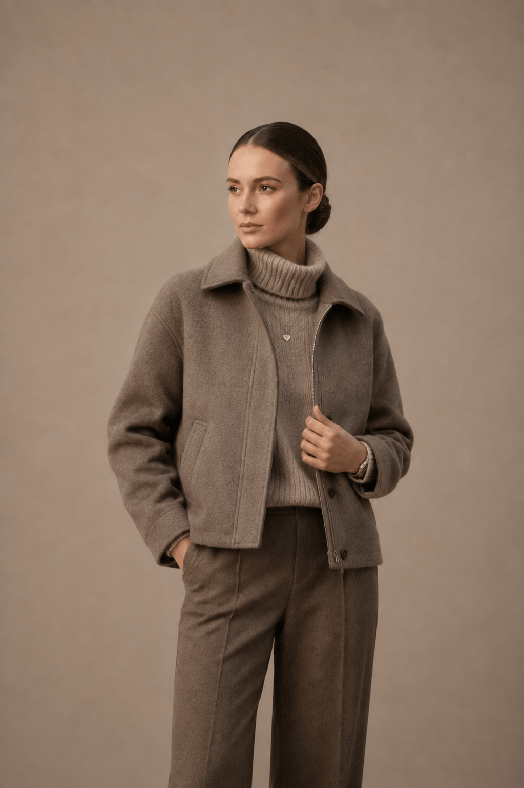 Jacke mit Spitzkragen für Damen