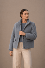 Jacke mit Reißverschluss-Stehkragen für Damen